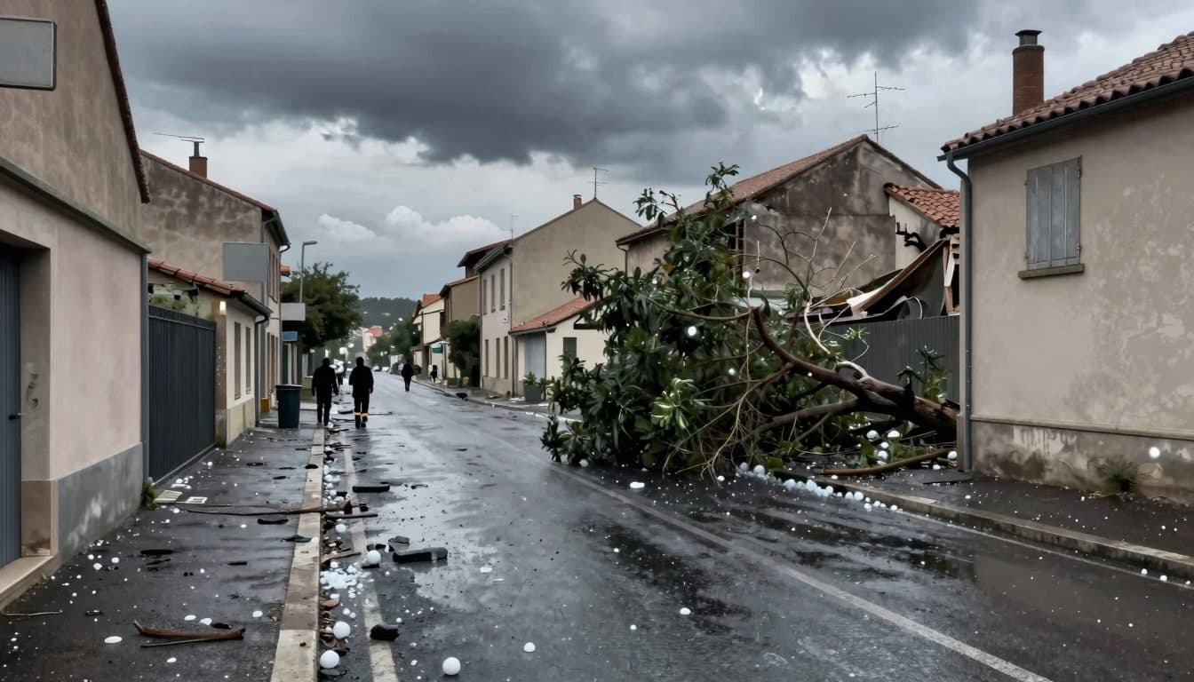 Tempête de grêle dans le sud de la France : 39 blessés et annulation d'une étape de la Vuelta