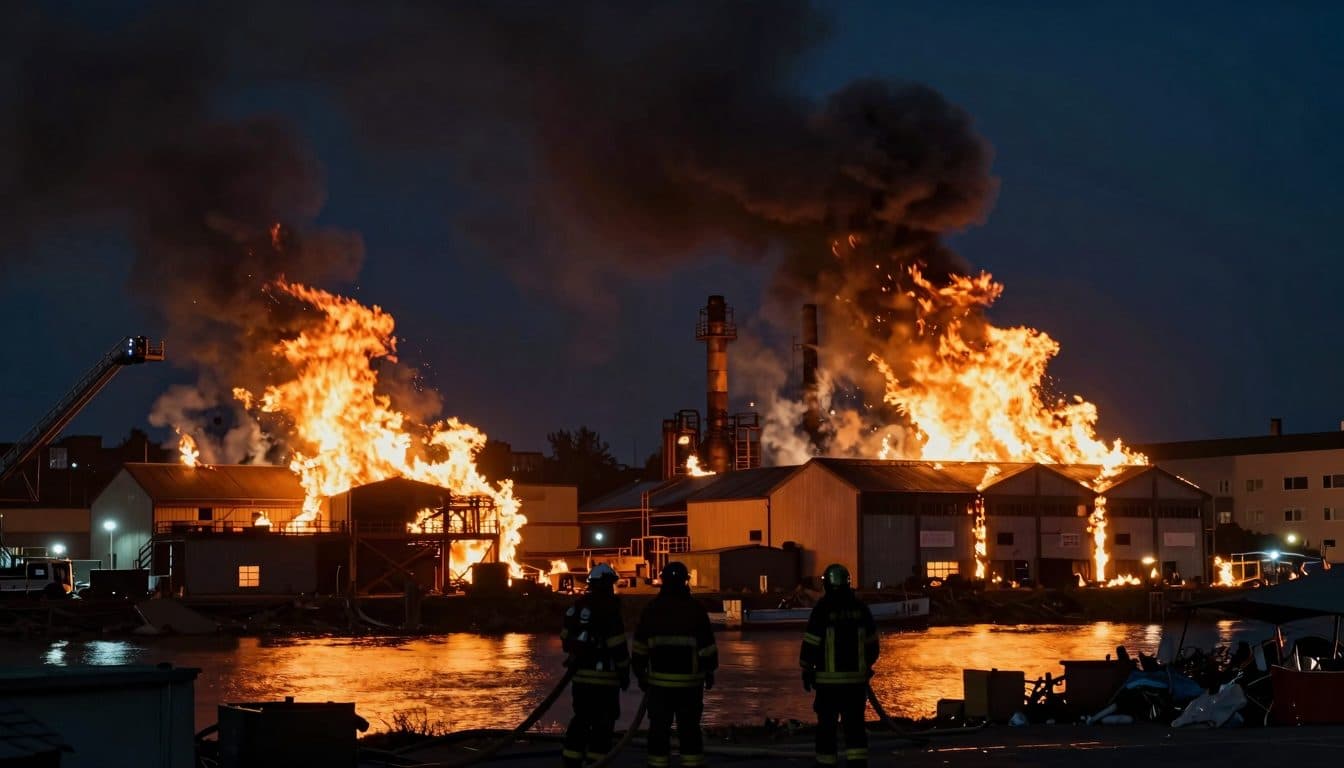 Incendie majeur sur le marché de gros de Stuttgart – les pompiers continuent à lutter contre les flammes
