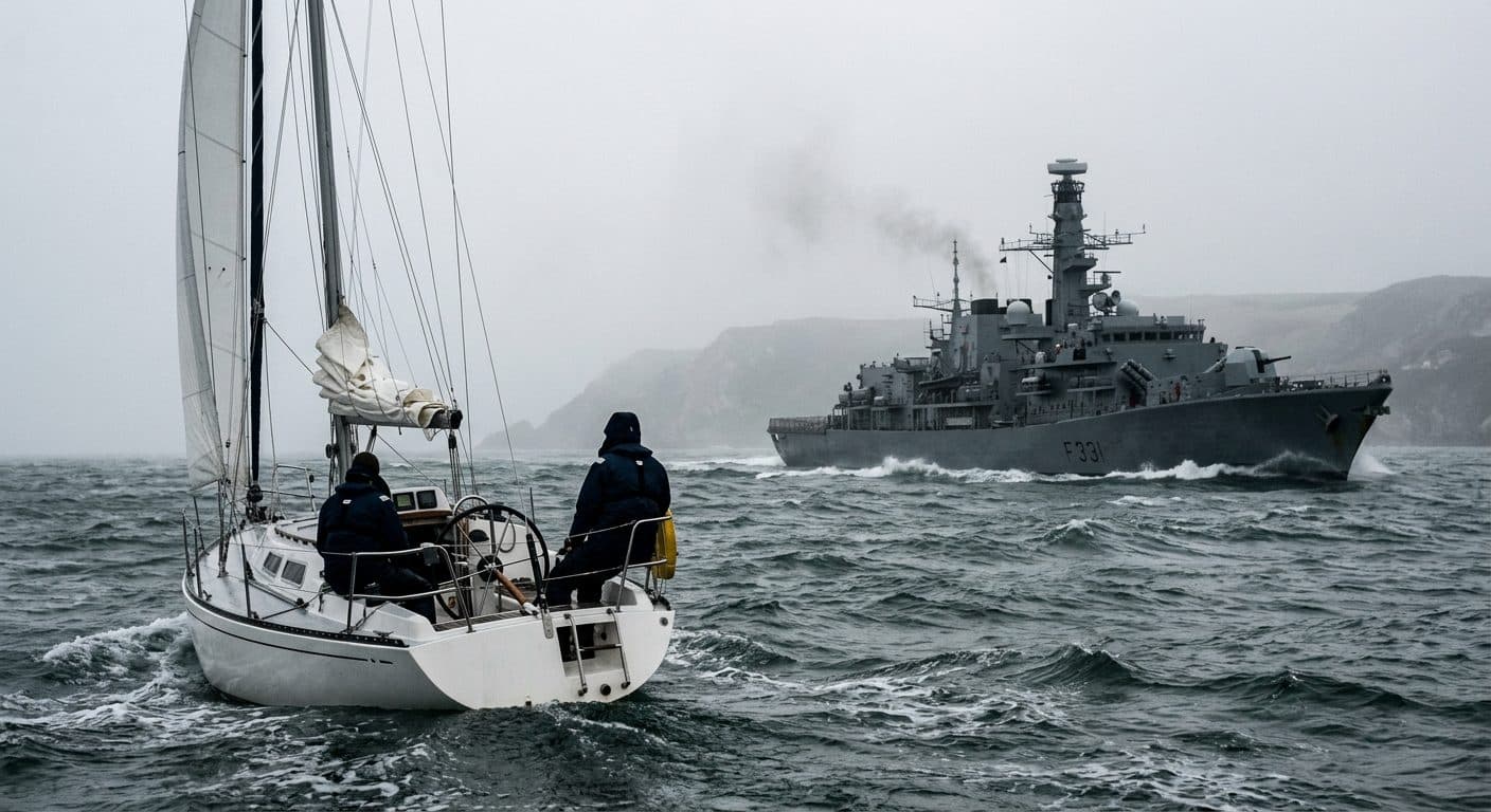 Frégate russe tire des coups de semonce contre un voilier dans la Manche – des retraités britanniques témoignent