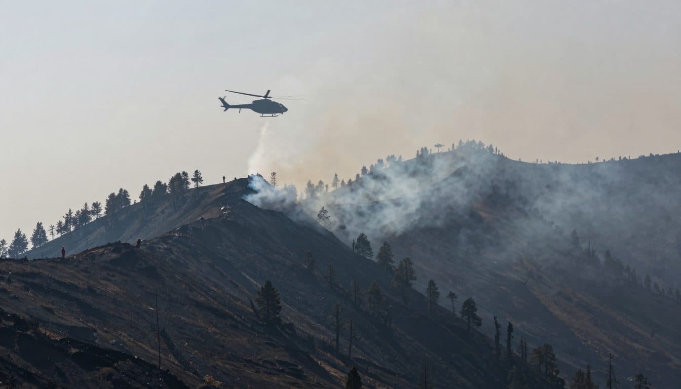 Un feu de forêt dans le district de Pongau à Salzbourg se rallume, provoquant le déploiement d'hélicoptères