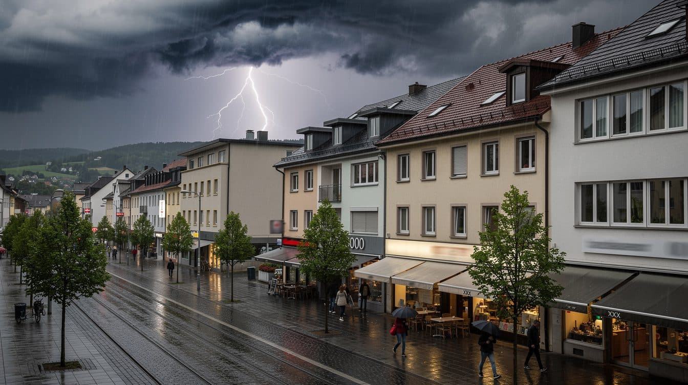 Fin de la canicule : des orages violents avec grêle et rafales attendus dans le sud-ouest de l'Allemagne