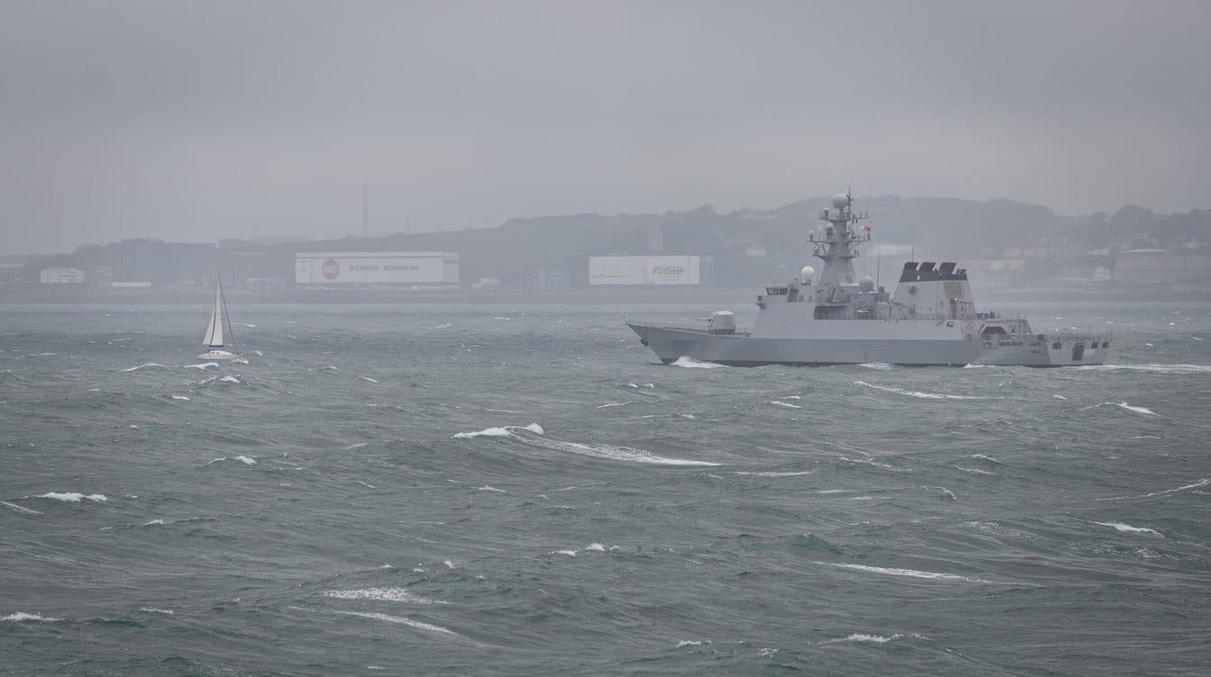 Une frégate russe tire des coups de semonce contre un voilier dans la Manche