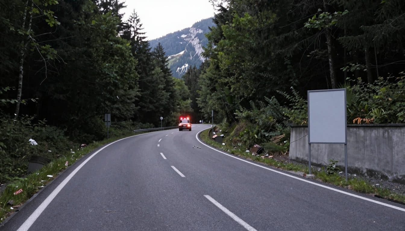 Collision frontale dans le Weißenbachtal : trois blessés après un choc entre deux motos