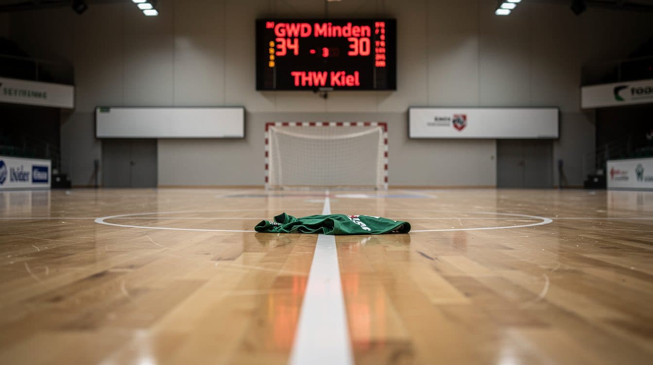 THW Kiel perd à GWD Minden, promu, sur le score de 30:34