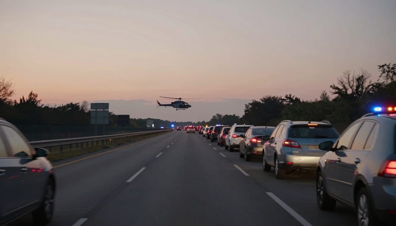 Cinq blessés après un carambolage impliquant quatre véhicules sur l'autoroute A2 Südautobahn
