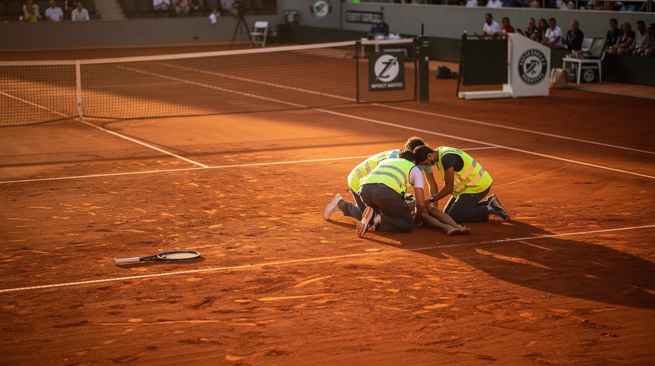 Hitzeschlacht bei French Open: Tscheche Mensik bricht nach Fünfsatzsieg gegen Navone zusammen