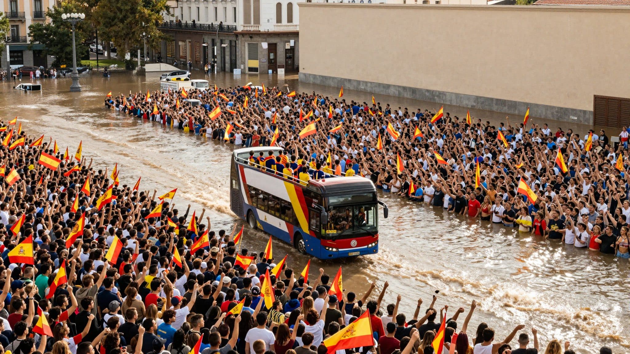 Un million de fans célèbrent les champions du monde espagnols à Madrid – Le roi Felipe reçoit l'équipe au Palais Royal