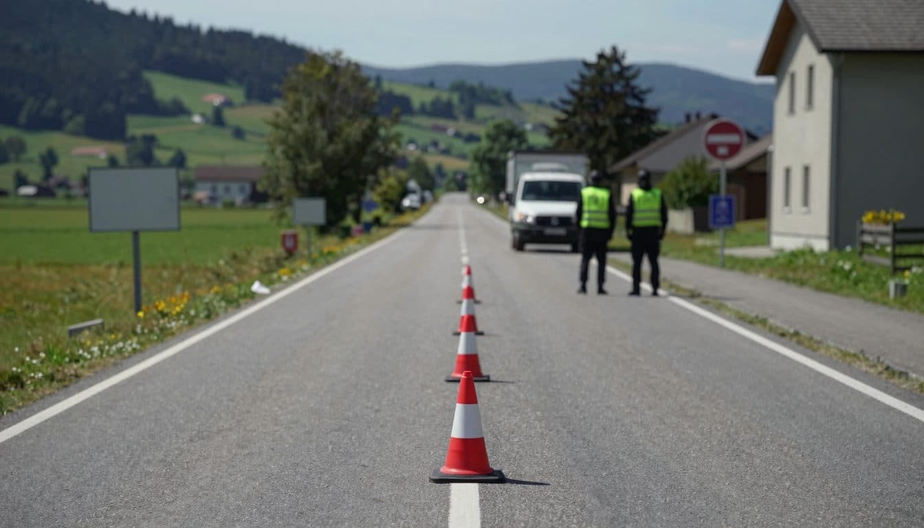 Cycliste décède après une collision avec un camion sur la Salzburger Straße à Eugendorf