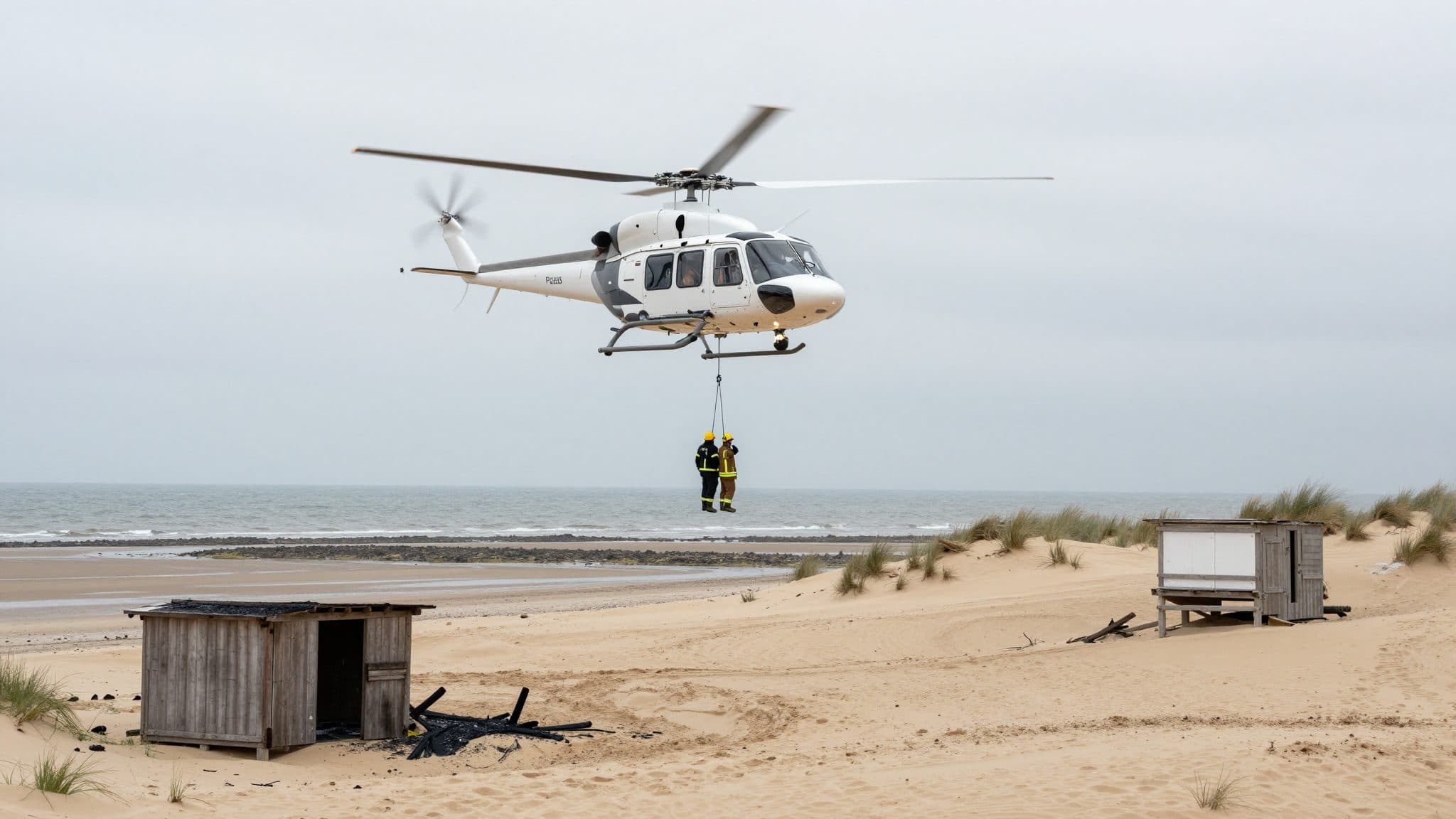 Incendie sur l'île de Trischen en mer du Nord : la station ornithologique du NABU entièrement détruite, le garde-chasse secouru
