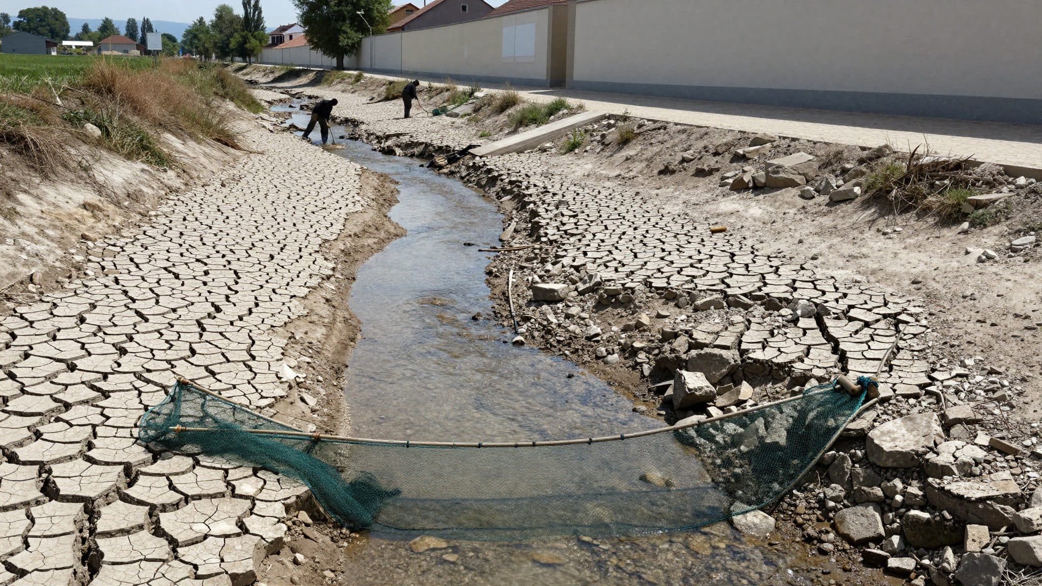Sécheresse en Basse-Autriche : les stocks de poissons des affluents de la Grande Erlauf sont pêchés