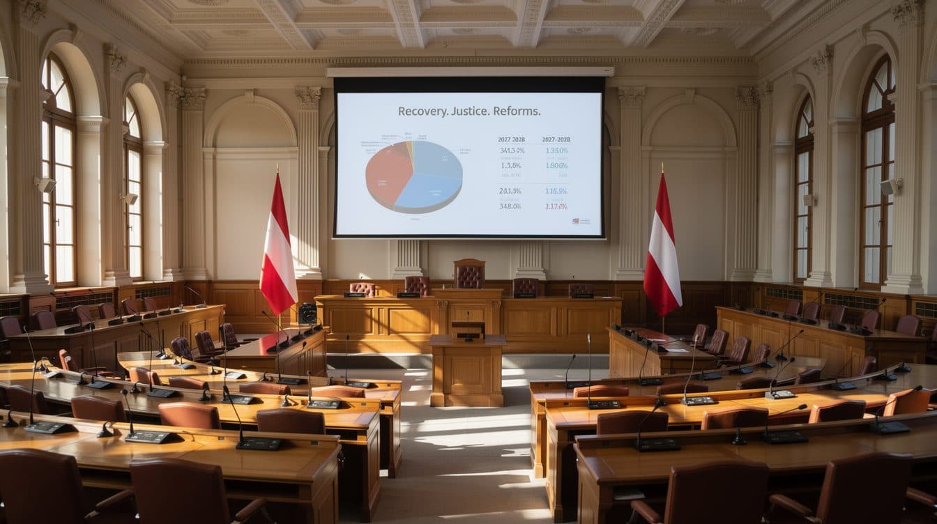 Le gouvernement autrichien présente son double budget 2027-2028 placé sous le signe de la relance