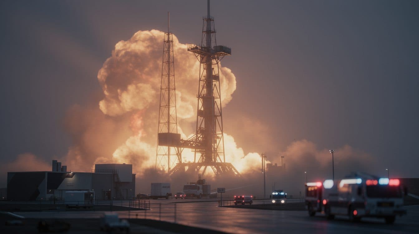 La puissante fusée New Glenn de Blue Origin explose lors d’un essai au sol en Floride