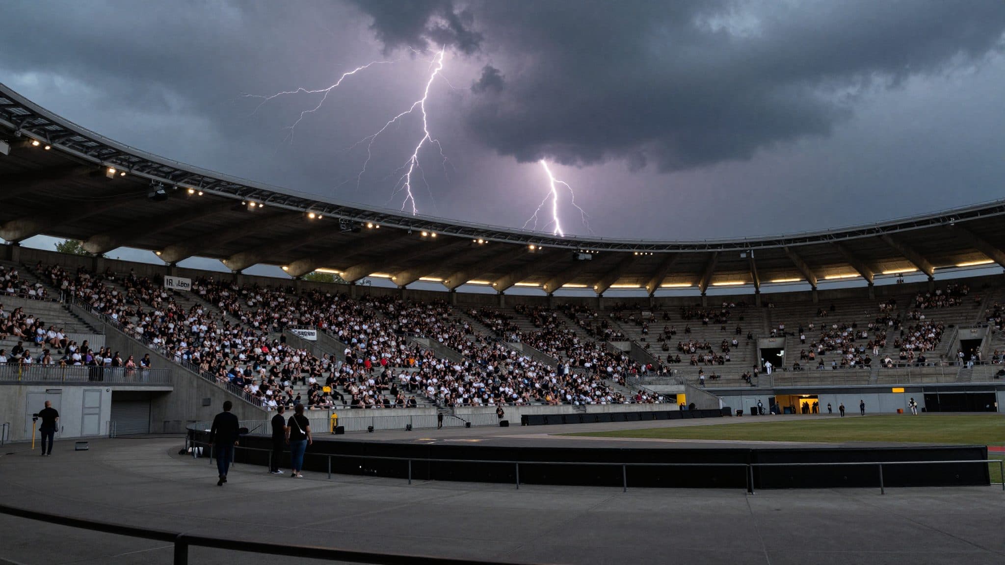Alerte orage au stade olympique de Berlin : la fosse évacuée avant le concert des Foo Fighters