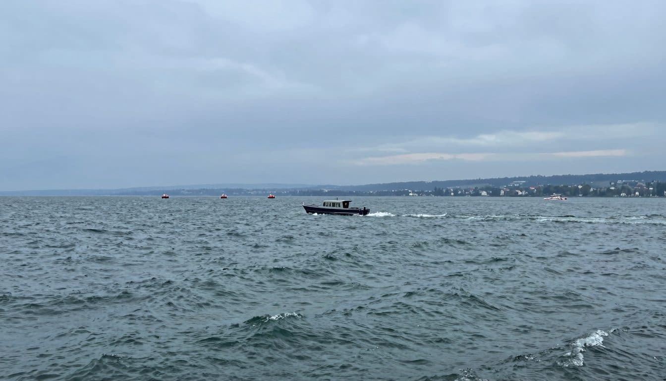 Recherche d'une personne disparue dans le lac de Constance : une femme tombée d'un bateau à moteur