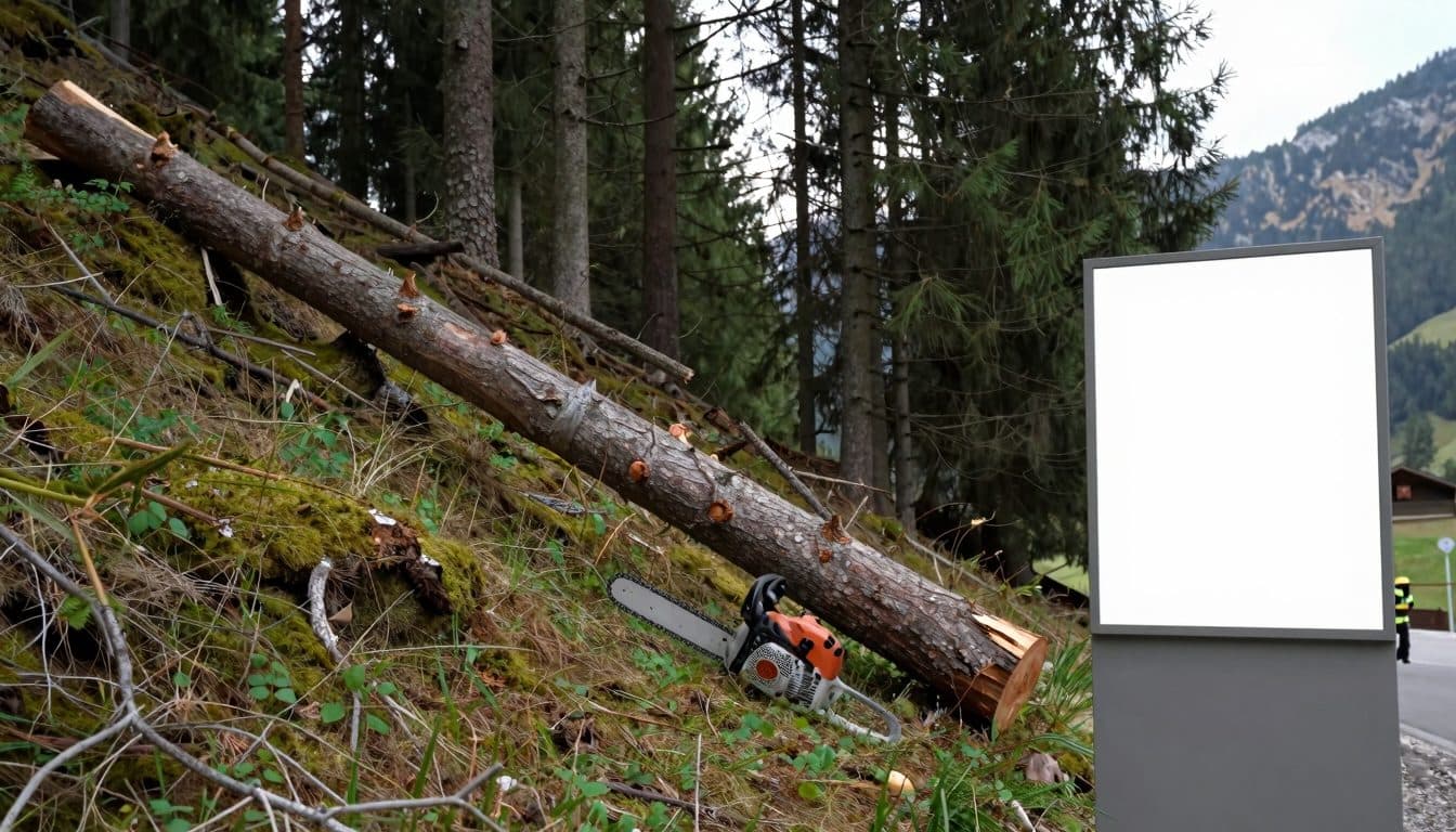 Accident forestier à Pfunds : un homme de 55 ans meurt lors de travaux d'abattage