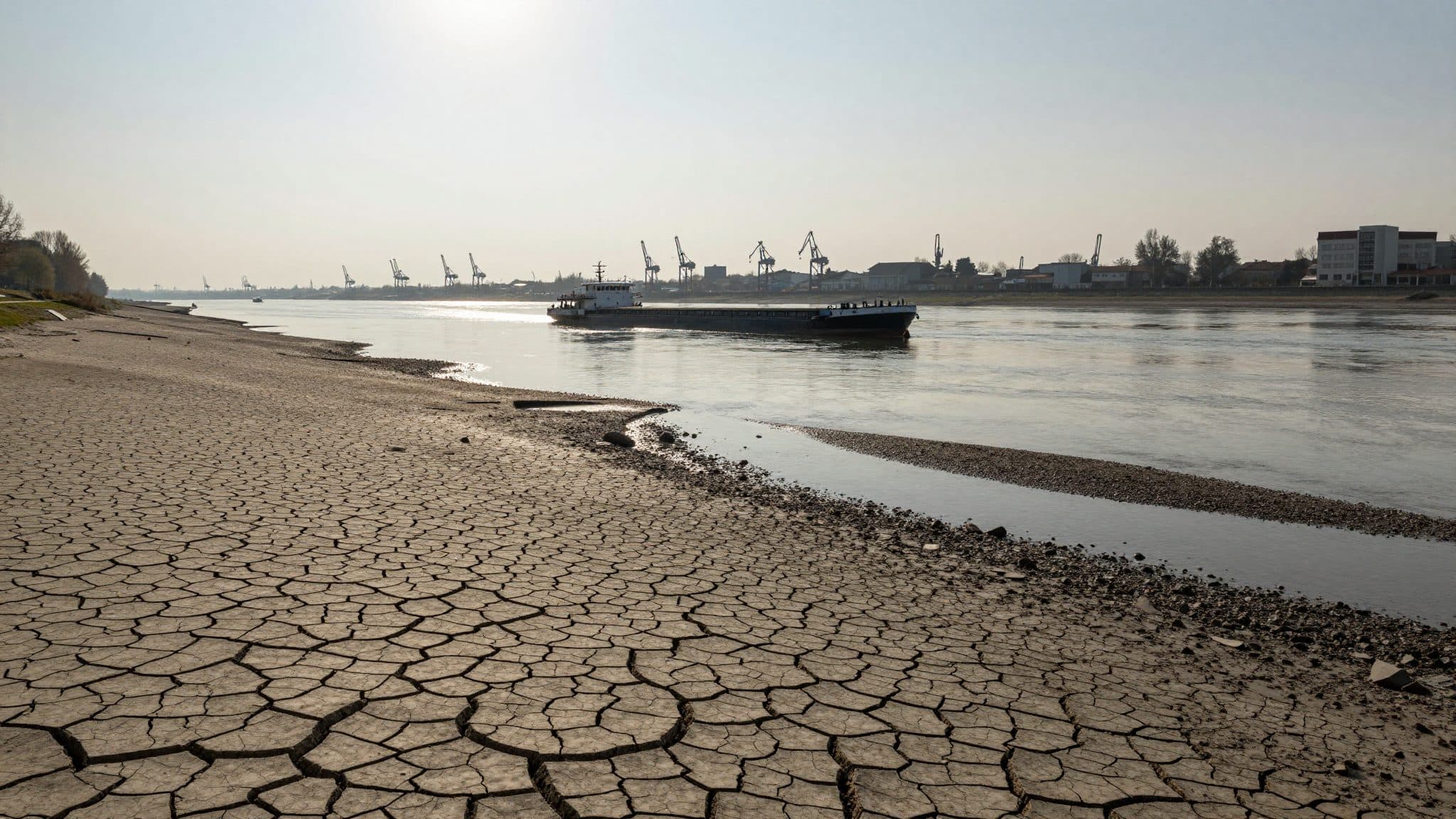 L'IW met en garde contre les basses eaux : la croissance économique allemande menacée en 2026