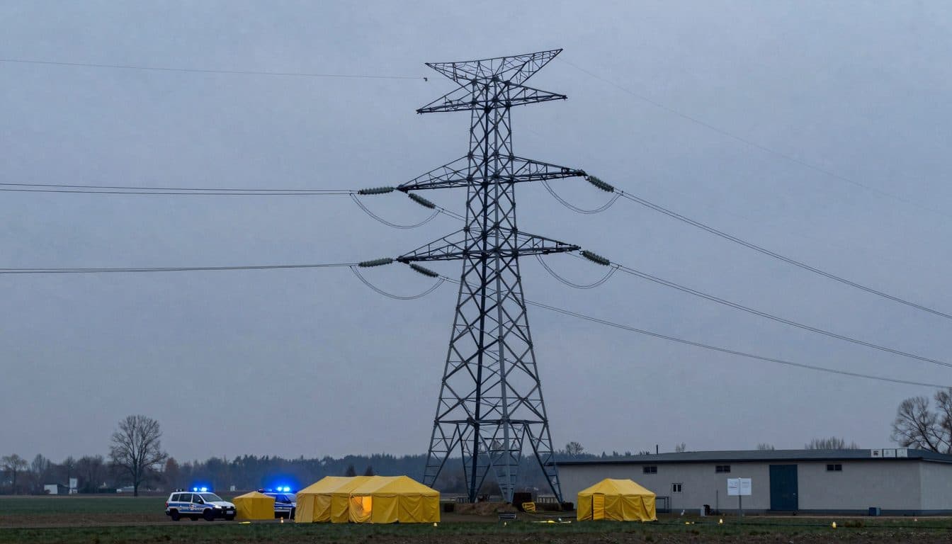 La police enquête sur des engins explosifs découverts sur des lignes à haute tension en Saxe orientale