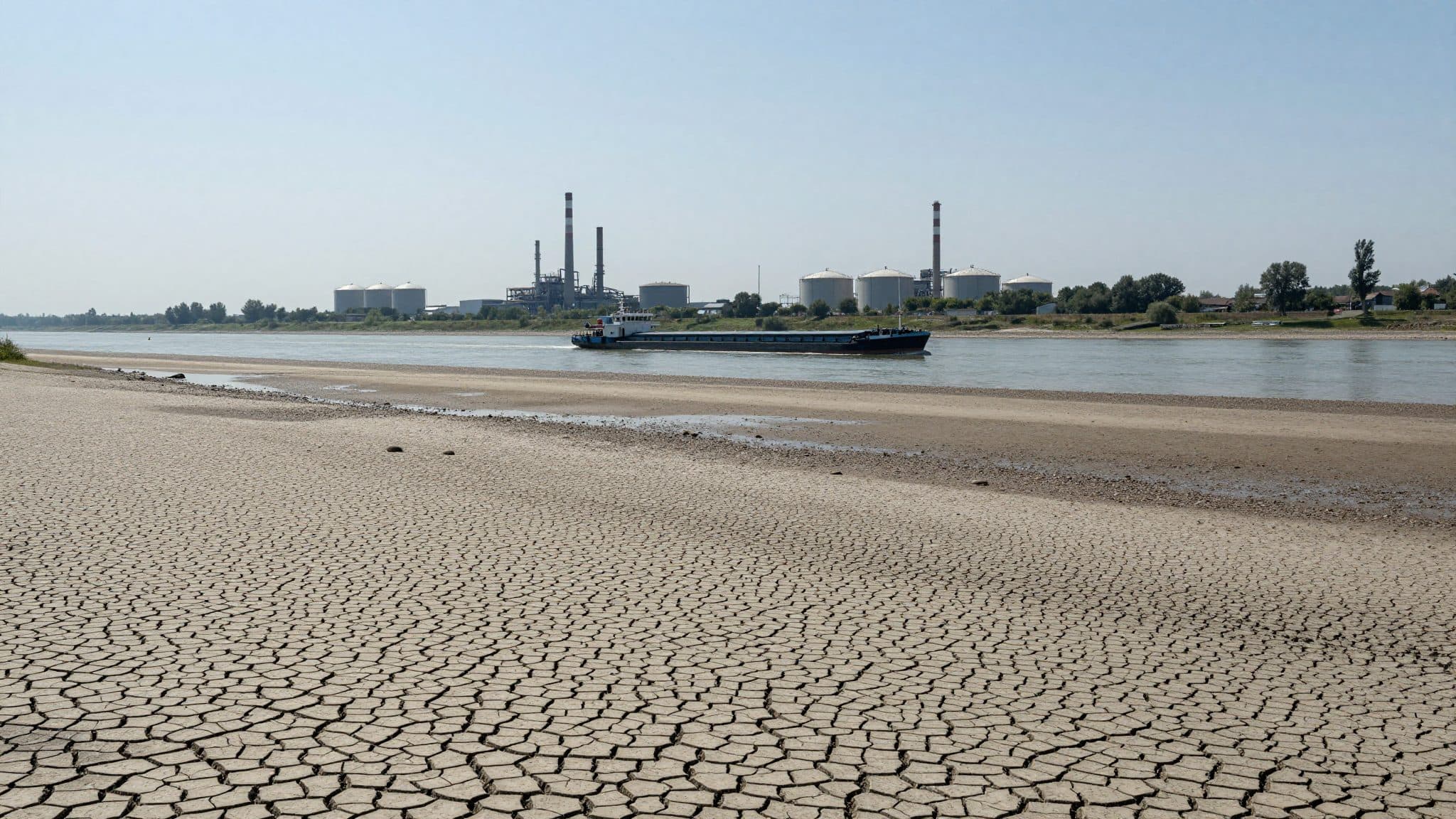 La sécheresse du Rhin pousse l'industrie chimique allemande à envisager des réductions de production