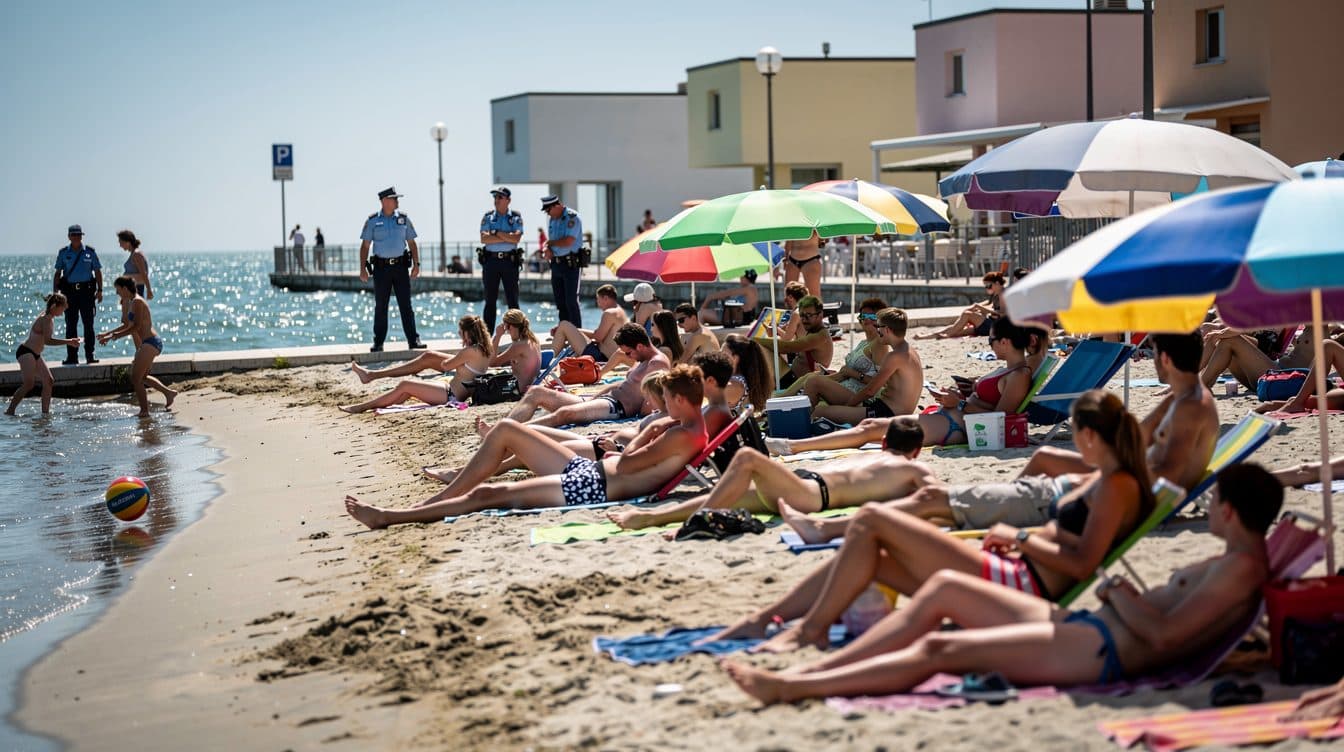 Lignano pendant le week-end de la Pentecôte : mesures de sécurité renforcées pour accueillir les jeunes touristes autrichiens