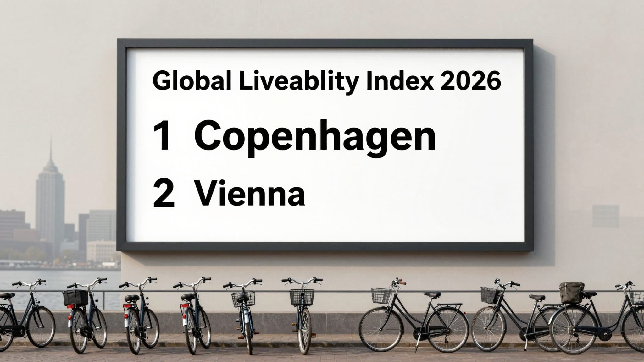 Copenhague, ville la plus agréable à vivre en 2026 selon l'indice de l'EIU