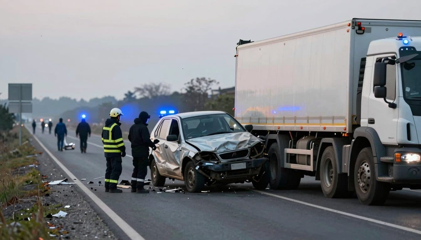 Voiture avec huit adolescents percute un camion de chantier près de Nidda – deux morts et six blessés graves