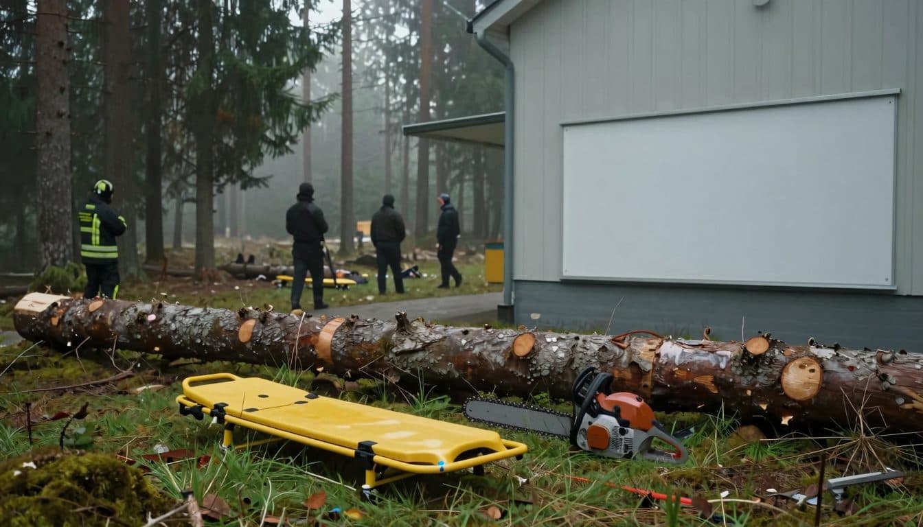 Accident forestier à Bad Großpertholz : un homme de 74 ans blessé à la tête par une tronçonneuse