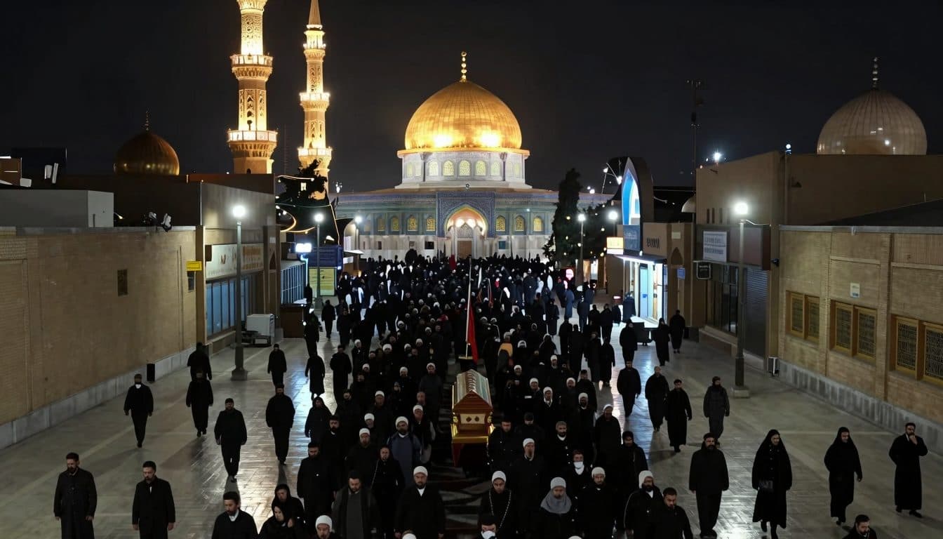 Le corps de Khamenei transporté vers la ville sainte de Qom après les funérailles à Téhéran