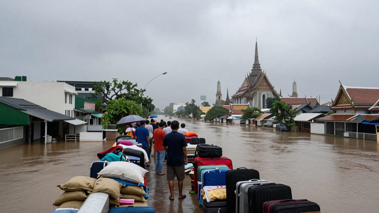 Bangkok déclare l'état de catastrophe : la ville lutte contre les inondations