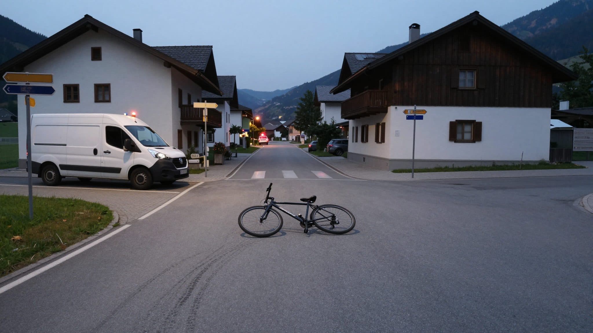 Petit utilitaire percute un cycliste à Kolsass : le conducteur doit remettre son permis