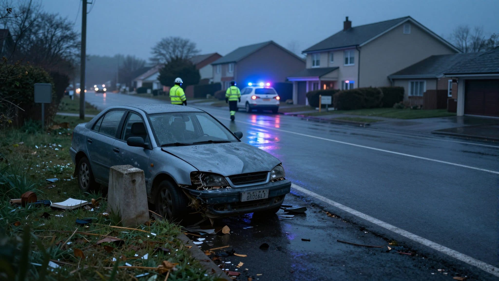 Jeune conducteur évite un chevreuil en Basse-Autriche et percute une clôture de propriété