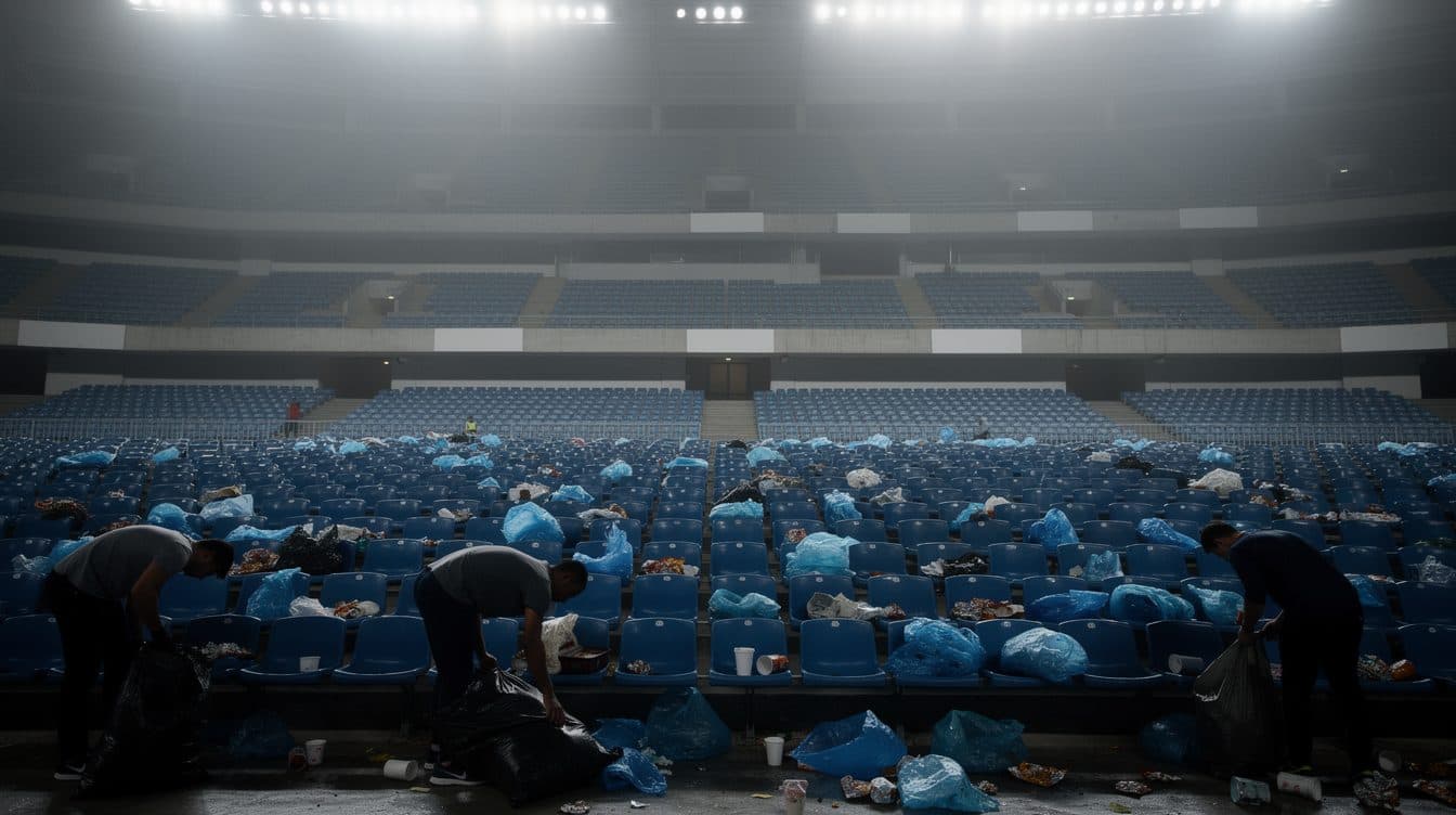 Jameis Winston nettoie le stade avec des supporters japonais – justement au stade des Dallas Cowboys