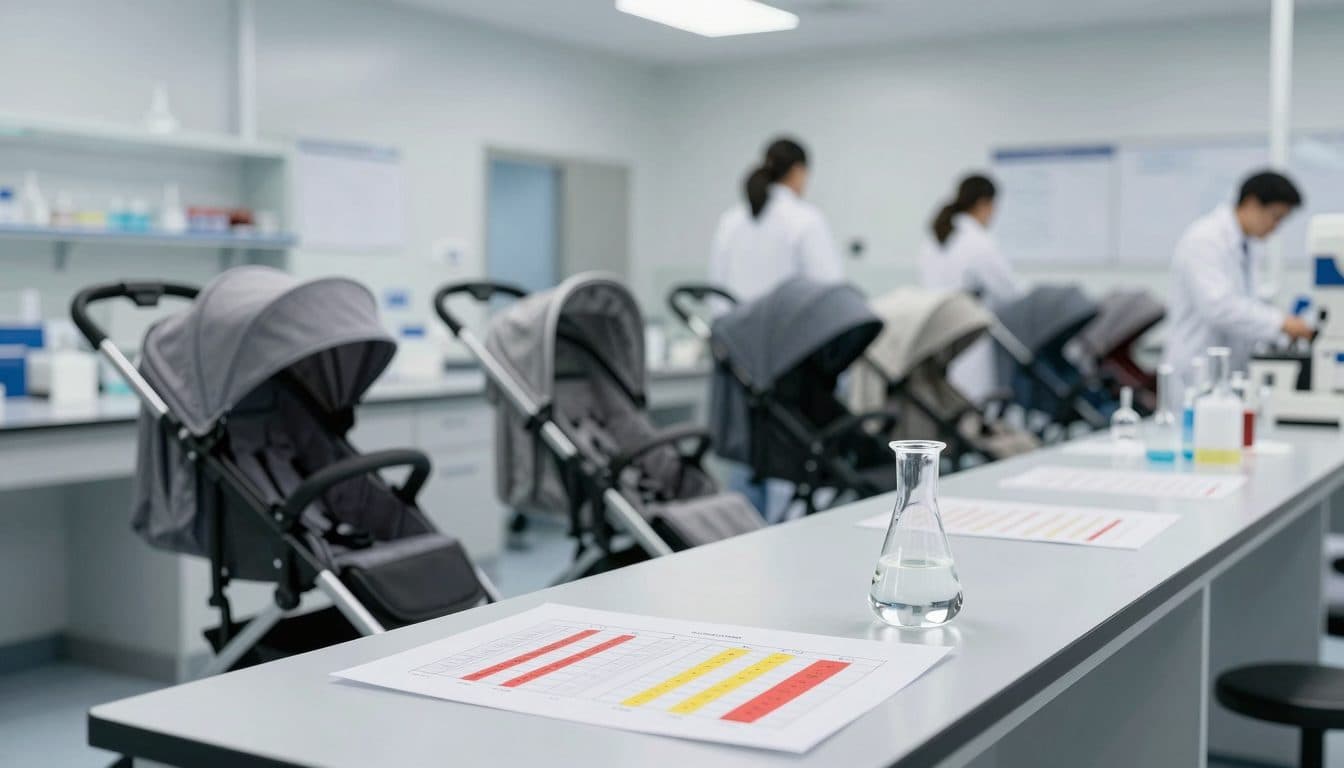 Test VKI sur les poussettes : quatre modèles notés « bon », plusieurs échouent sur les produits chimiques et l'ergonomie