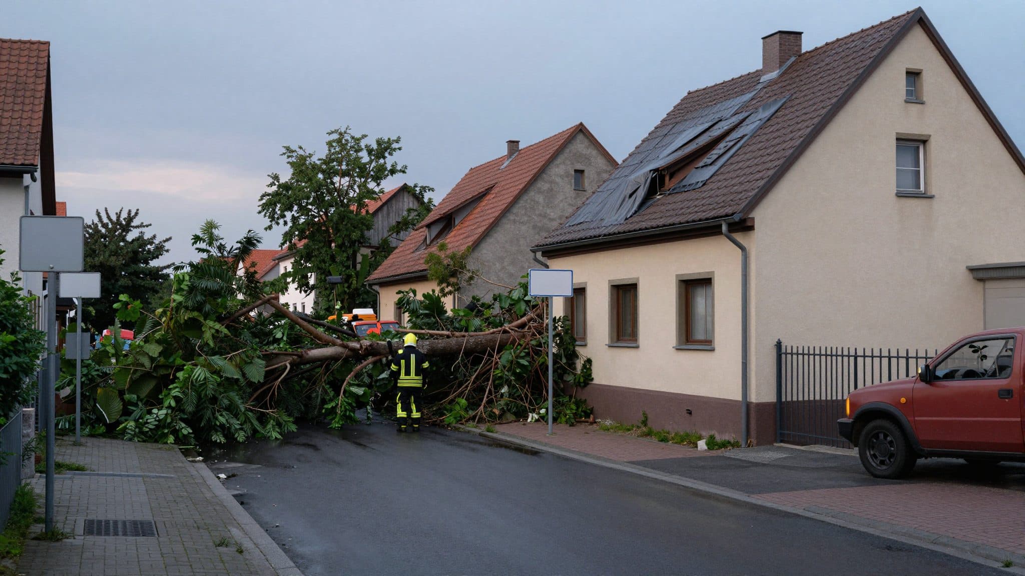 Une tempête traverse la région du lac de Constance : toits arrachés, caves inondées