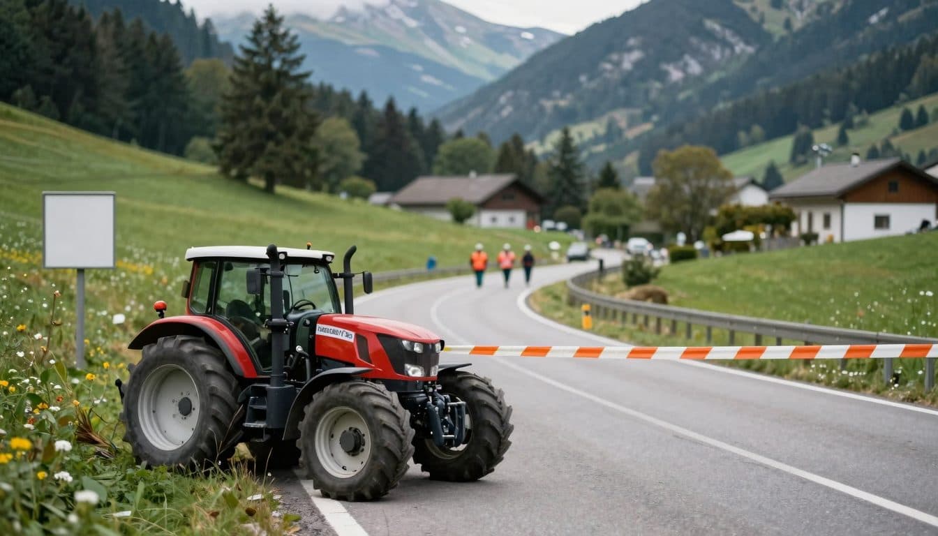 Deux sœurs blessées dans un accident de tracteur sur la route de Metnitztal