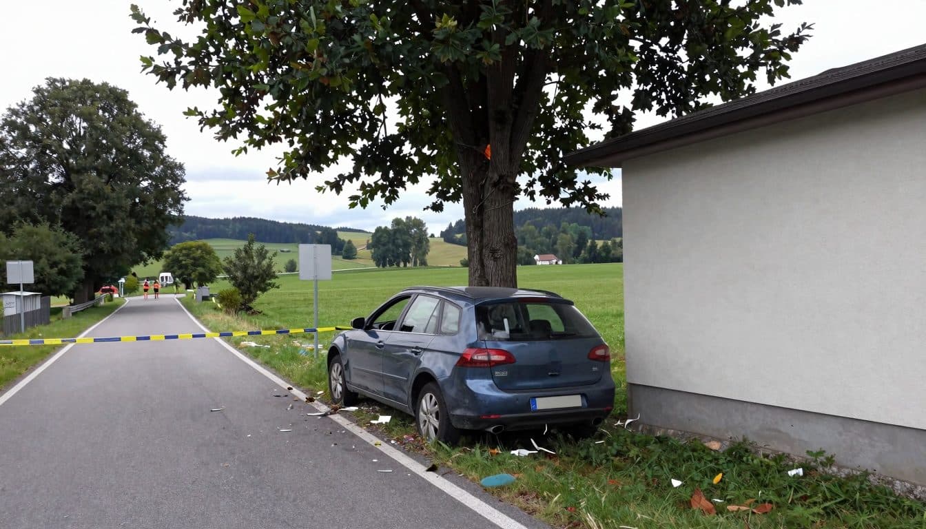 Un homme de 64 ans sort de la chaussée en Basse-Autriche et meurt sur les lieux de l'accident