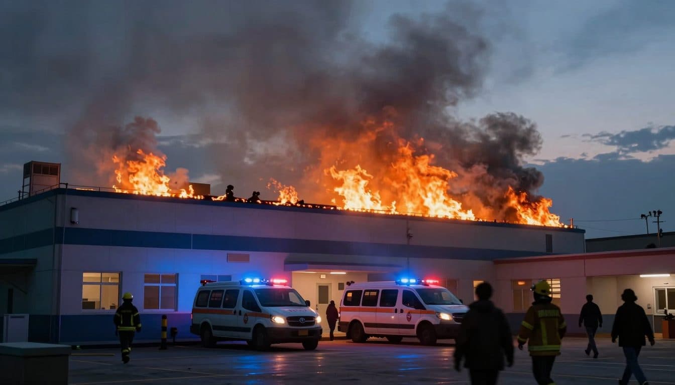 Deux morts et au moins 34 blessés dans un incendie de toiture à l'hôpital de Ludwigslust