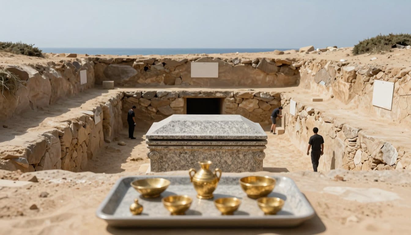 Des archéologues découvrent des tombes vieilles de près de 2 000 ans sur la côte méditerranéenne de l'Égypte