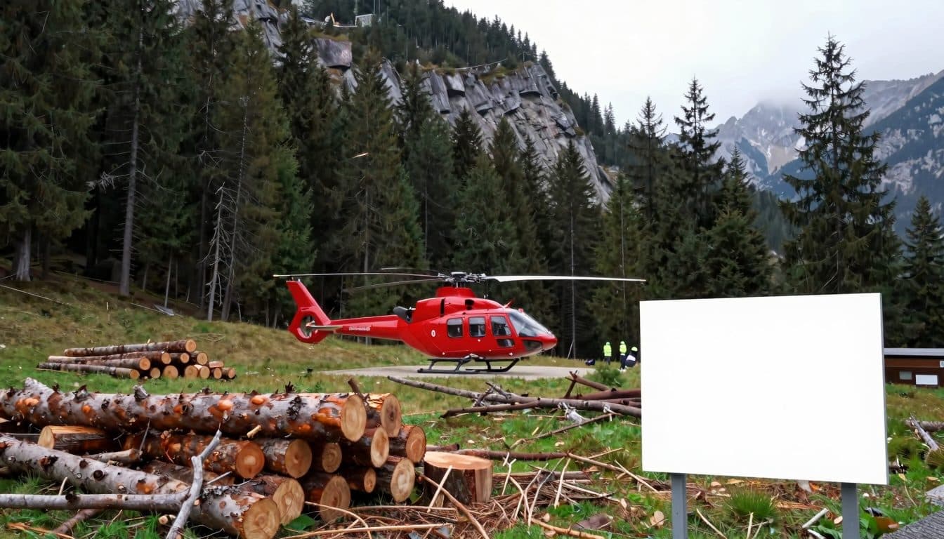 Sexagénaire touché et blessé par un arbre lors de travaux forestiers au Großvolderberg