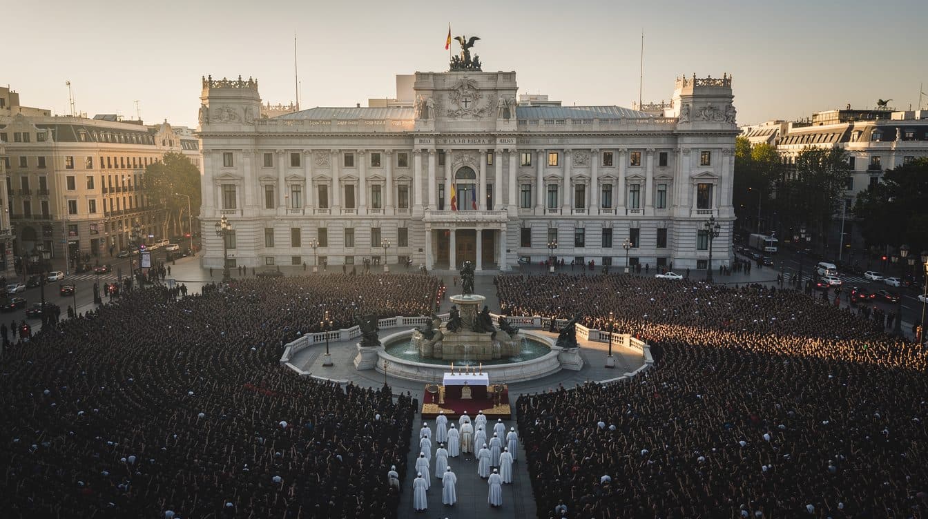 Le pape Léon XIV célèbre une messe à Madrid – plus de 1,2 million de fidèles sur la Plaza de Cibeles