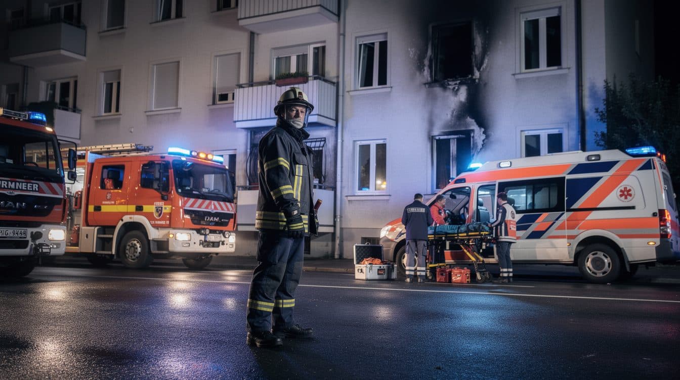 Incendie d'un appartement à Vienne : deux jeunes enfants en danger de mort
