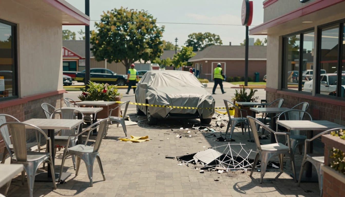 Un homme de 69 ans percute la terrasse extérieure d'un McDonald's à Wiener Neudorf avec sa voiture