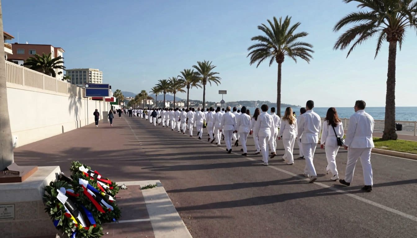 Nice commémore par une marche silencieuse les victimes de l'attentat au camion de 2016