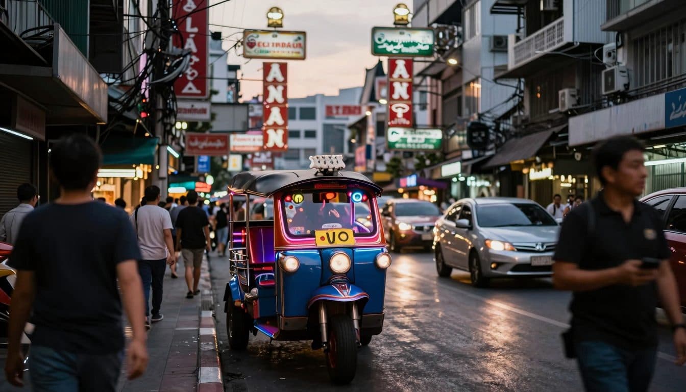Bangkok : les tuk-tuks, emblème sonore de la capitale thaïlandaise, face à une possible disparition