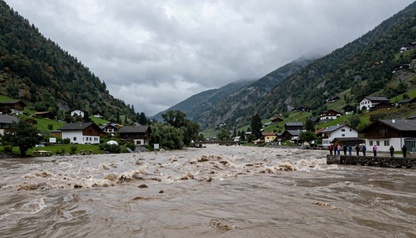 Étude : le changement climatique rend les crues centennales dans les Alpes plus fréquentes et plus intenses