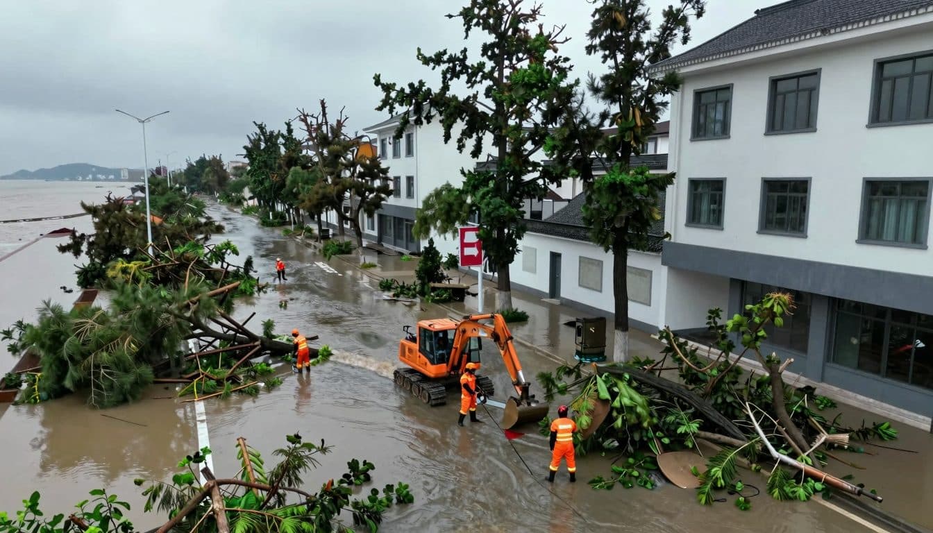 Le typhon Bavi frappe l'est de la Chine après avoir balayé Taïwan et le sud du Japon