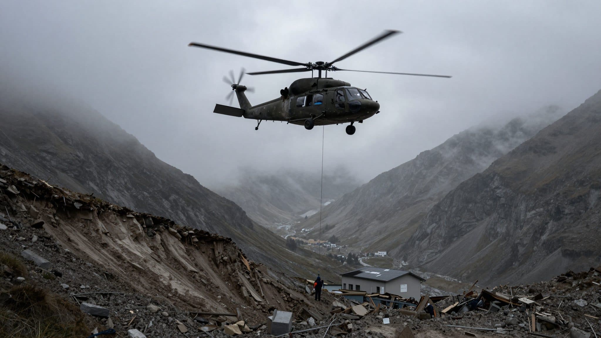 La Bundesheer entame une évacuation dans le Kaunertal avec deux hélicoptères