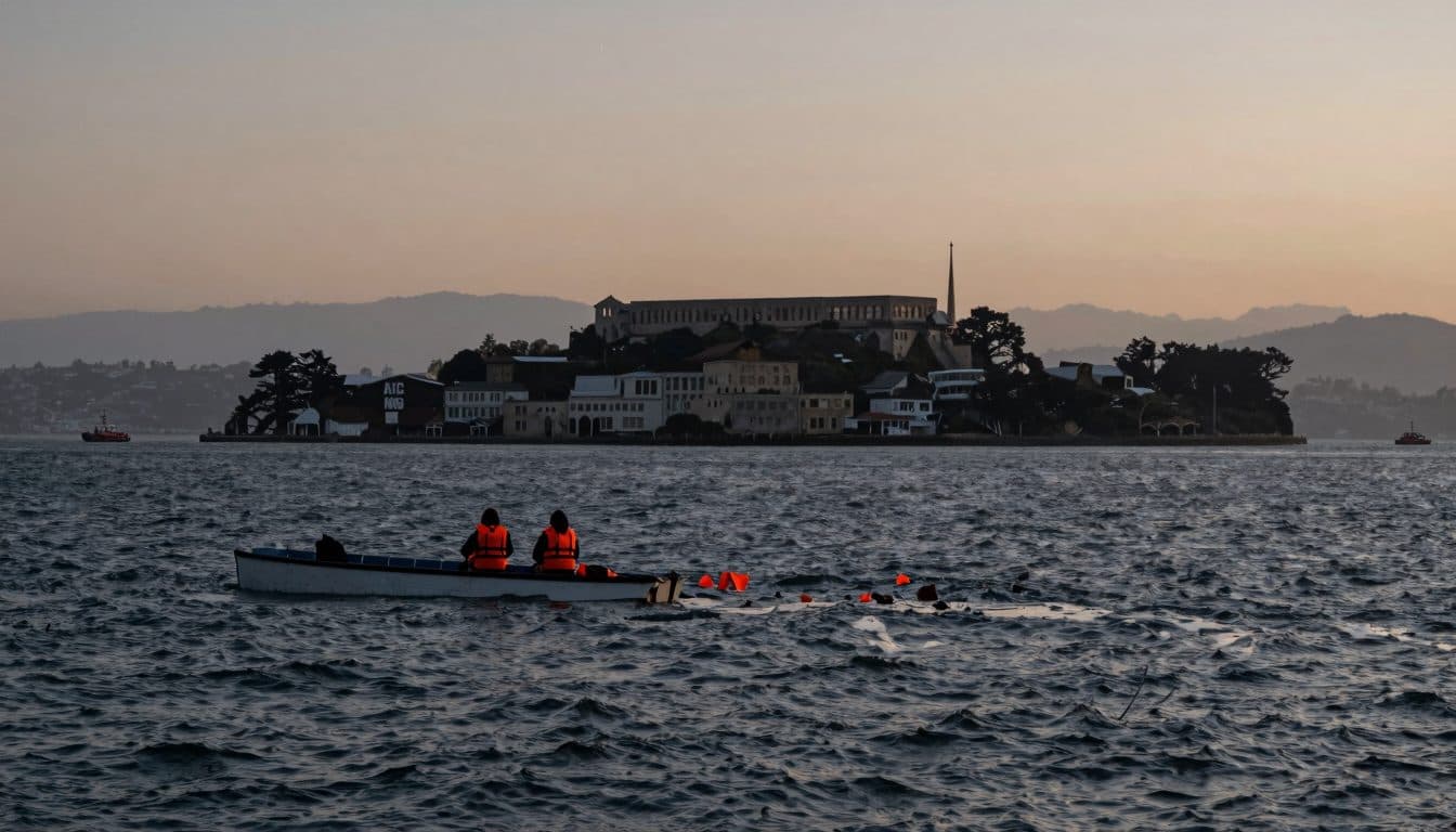 Bateau chaviré près d'Alcatraz : un mort, trois disparus après un accident dans la baie de San Francisco