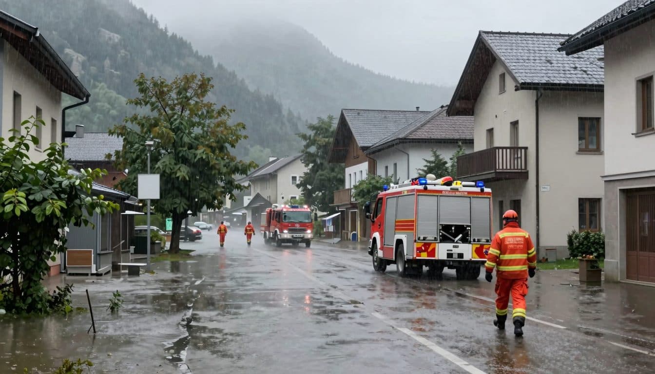 Les intempéries mobilisent les pompiers dans plusieurs Länder
