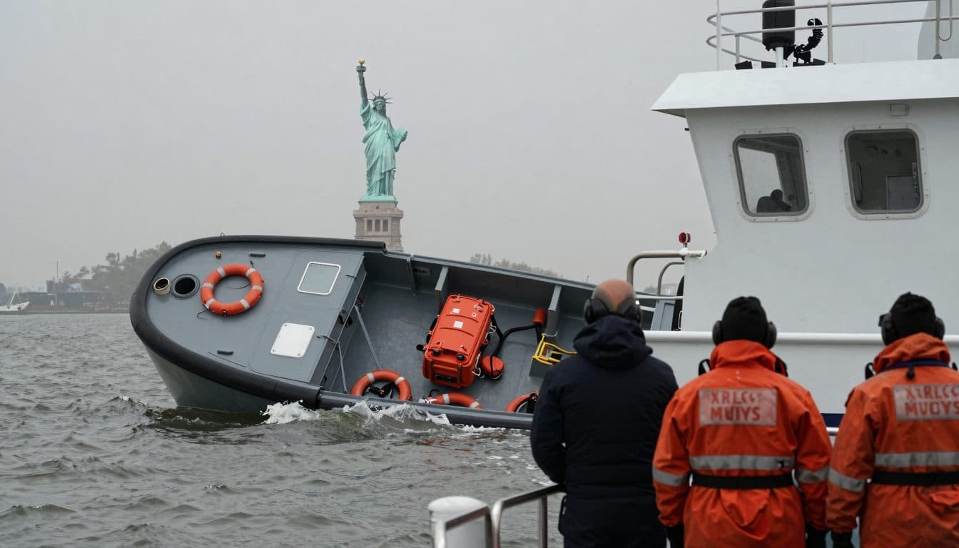 Deux morts après le chavirage d'une embarcation dans le port de New York