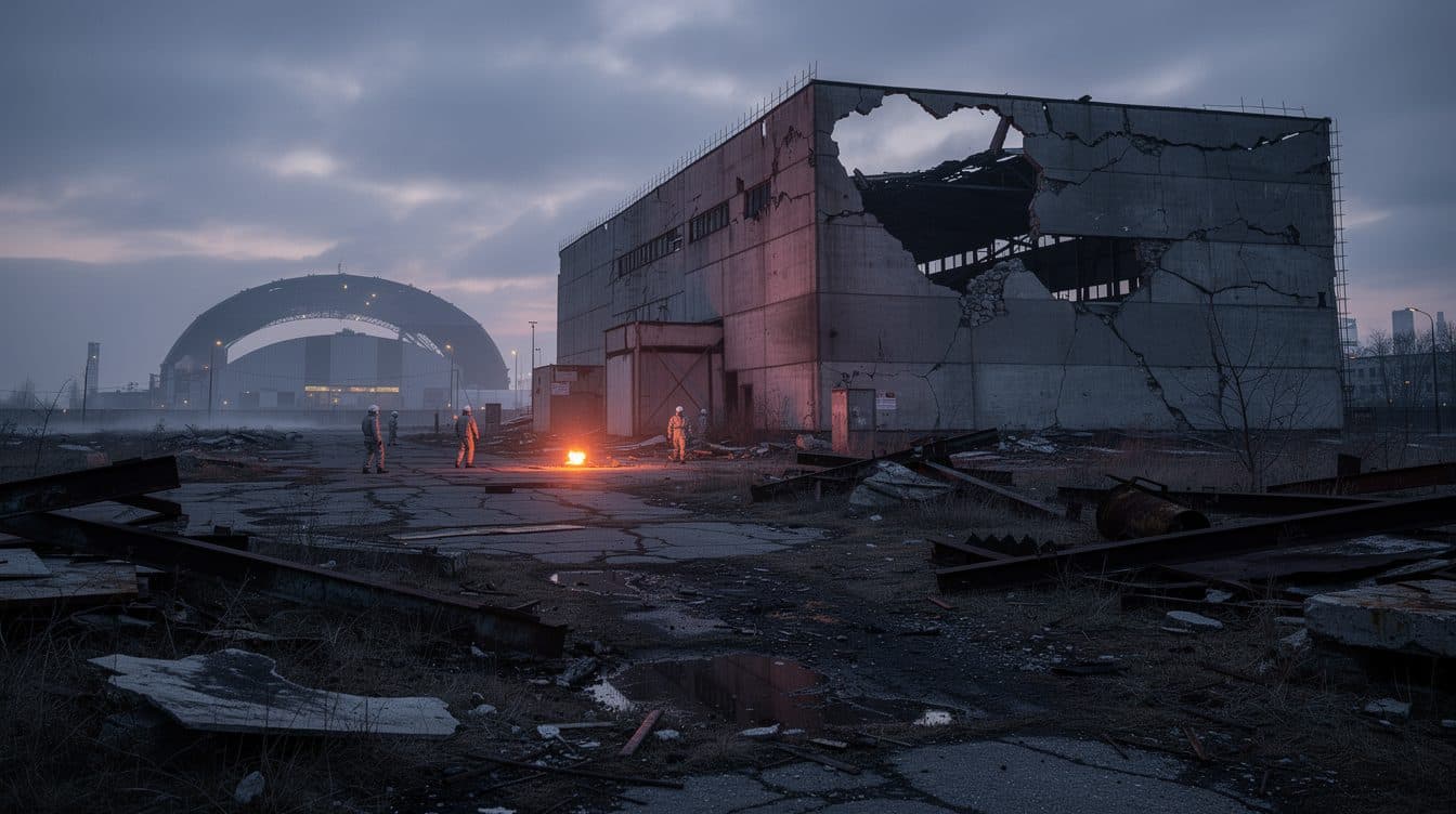 Drone russe frappe un site de stockage nucléaire dans la zone d'exclusion de Tchernobyl